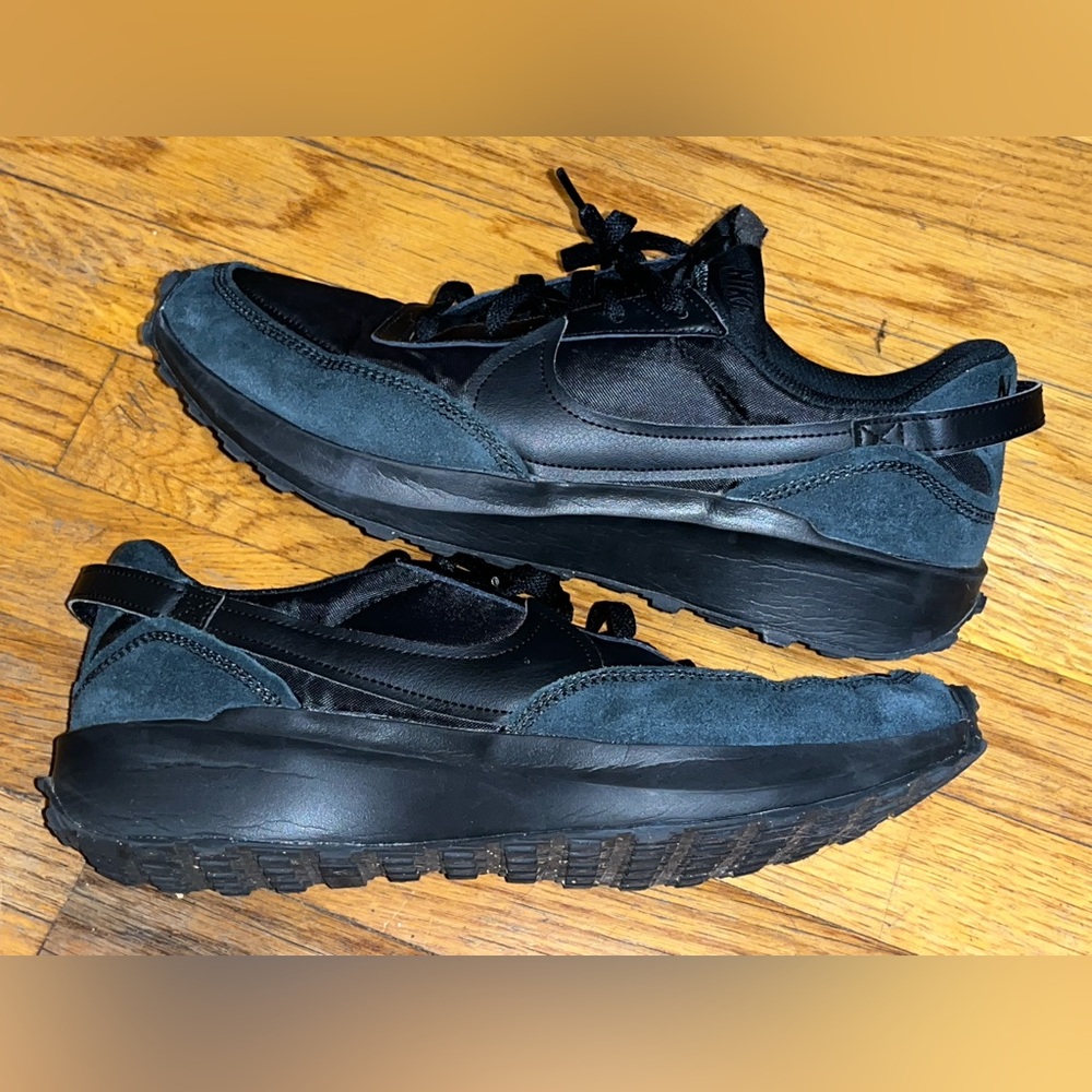 Nike Waffle Racer Debut shoes sneakers - Triple Black men’s Sz 10.5